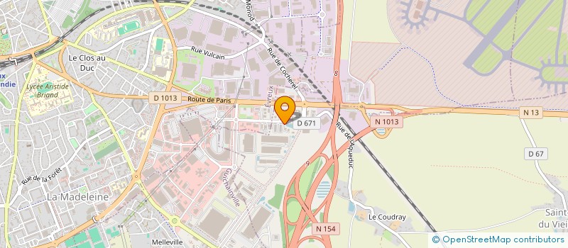 localisation de l'entreprise ASSOCIATION MEDICO DENTAIRE 27  LE VIEIL-EVREUX