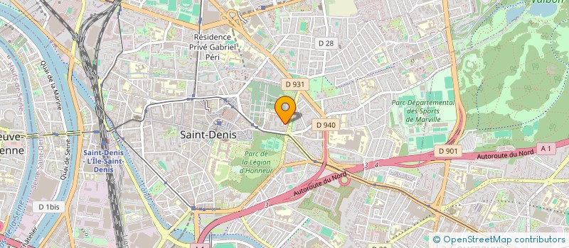 localisation de l'entreprise ASSOCIATION MEDICO - DENTAIRE 93  SAINT-DENIS