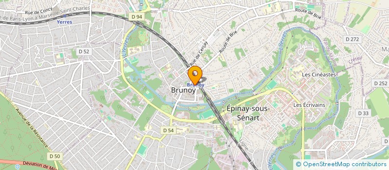 localisation de l'entreprise ASSOCIATION MEDICO DENTAIRE BRUNOY 91800 à BRUNOY