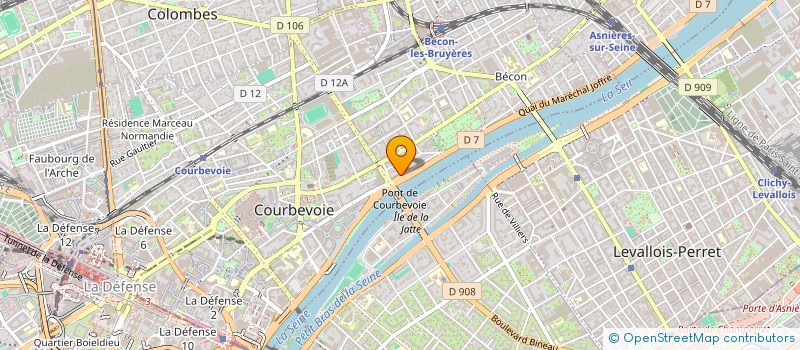localisation de l'entreprise ASSOCIATION MEDICO DENTAIRE D'OYONNAX à COURBEVOIE