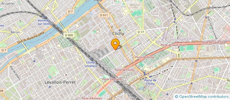 localisation de l'entreprise ASSOCIATION MEDICO DENTAIRE DE CLICHY à CLICHY