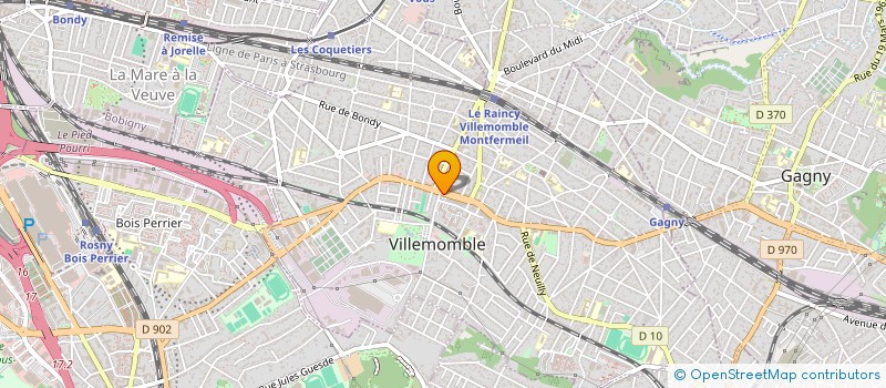 localisation de l'entreprise ASSOCIATION MEDICO DENTAIRE DE LA GRANDE RUE DE VILLEMOMBLE 93250 à VILLEMOMBLE
