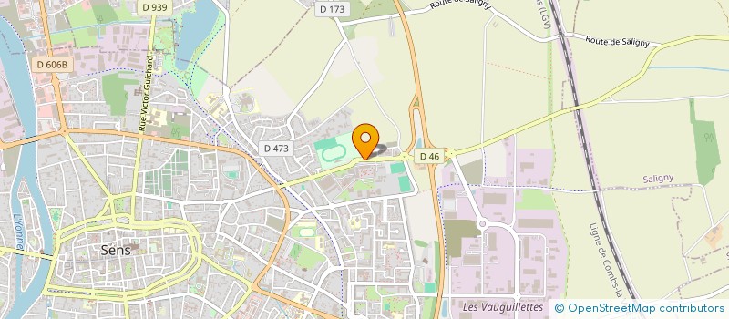 localisation de l'entreprise ASSOCIATION MEDICO DENTAIRE DE SENS à SENS