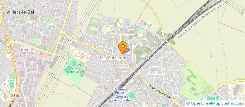 localisation de l'entreprise ASSOCIATION MEDICO-DENTAIRE DE VILLIERS LE BEL à VILLIERS-LE-BEL