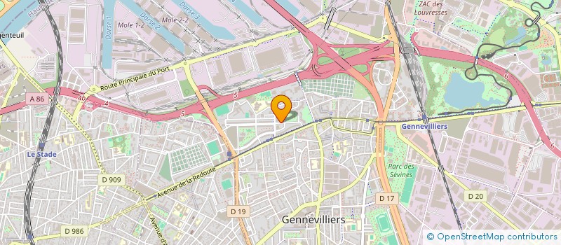 localisation de l'entreprise ASSOCIATION MEDICO DENTAIRE GENNEVILLIERS à GENNEVILLIERS