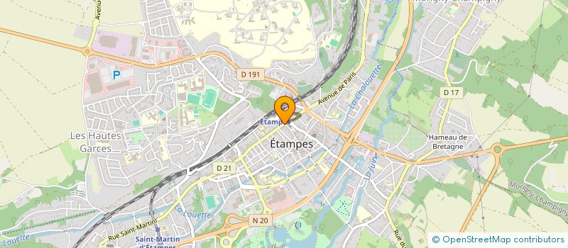 localisation de l'entreprise ASSOCIATION MEDICO-DENTAIRE OPPORTUNITE-DENTAIRE à ETAMPES