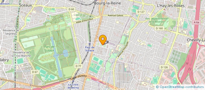 localisation de l'entreprise ASSOCIATION MEDICO-DENTAIRE SELECTION DENTAIRE  ANTONY