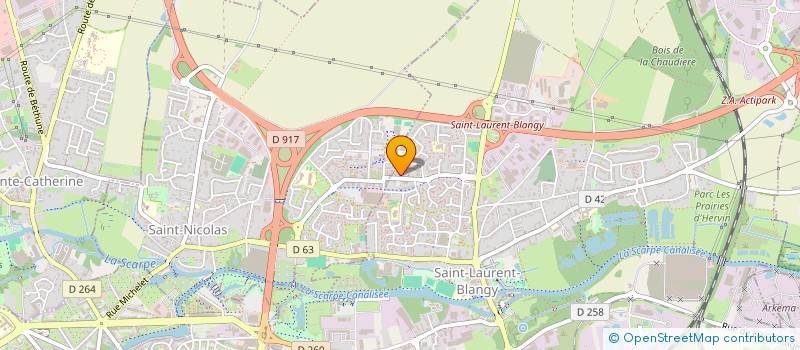 localisation de l'entreprise ASSOCIATION MEDIO SERVICES  SAINT-NICOLAS