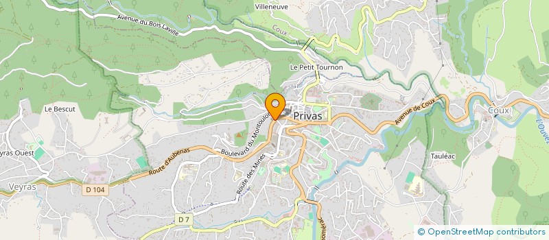 localisation de l'entreprise ASSOCIATION MEDITERRANEE INITIATIVES (AMI) à PRIVAS