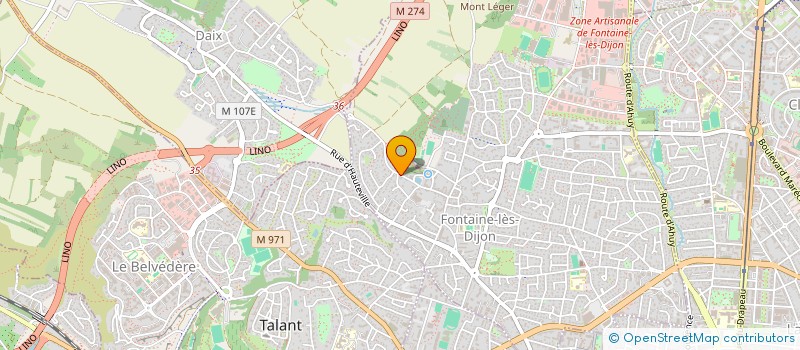 localisation de l'entreprise ASSOCIATION MEDITERRANEENNE DE BIOGERONTOLOGIE (AMEBIO)  FONTAINE-LES-DIJON