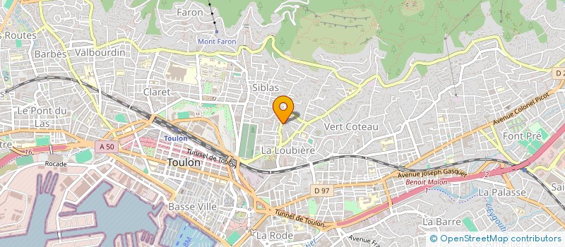 localisation de l'entreprise ASSOCIATION MEDITERRANEENNE POUR L EDUCATION (AME)  TOULON