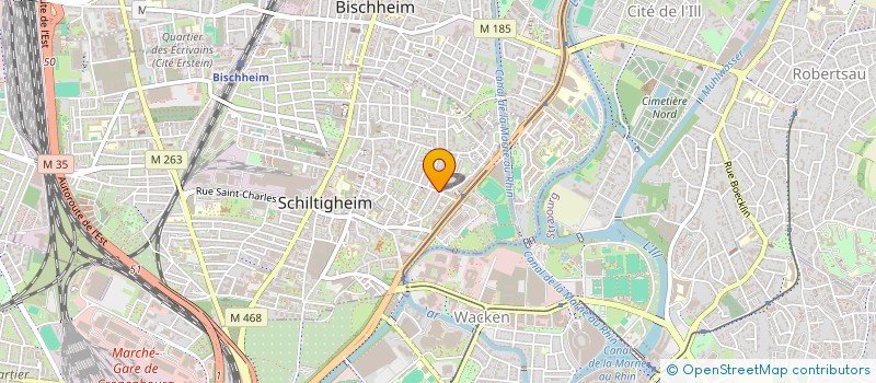 localisation de l'entreprise ASSOCIATION MEIA LUA INTEIRA ALSACE  SCHILTIGHEIM