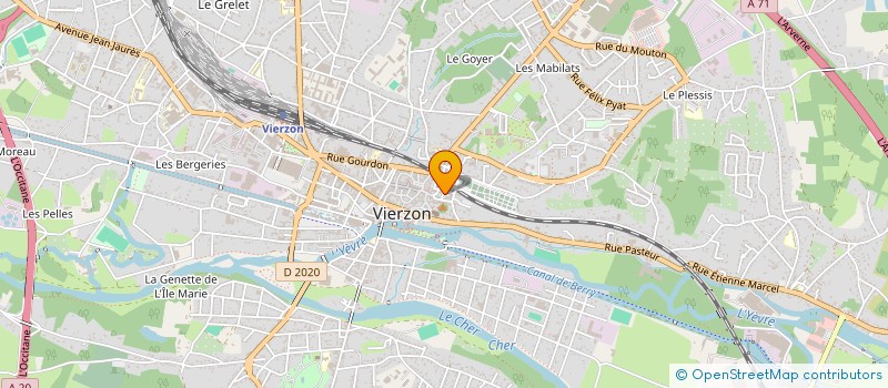 localisation de l'entreprise ASSOCIATION MEL'EMI  VIERZON