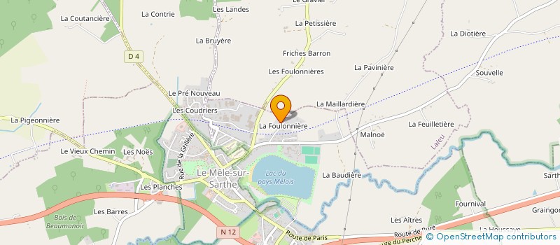 localisation de l'entreprise ASSOCIATION MELADANSE à COULONGES-SUR-SARTHE