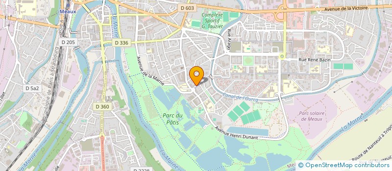 localisation de l'entreprise ASSOCIATION MELDOISE DES ETUDIANTS EN SOIN INFIRMIER à MEAUX