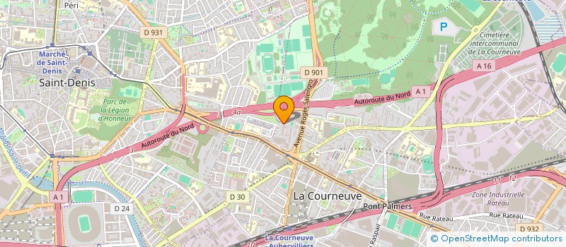 localisation de l'entreprise ASSOCIATION MELMARUVATHUR MANDRAM ADIPARASAKTHI SERVICES CULTURELS ET SOCIAUX FEMININS à LA COURNEUVE