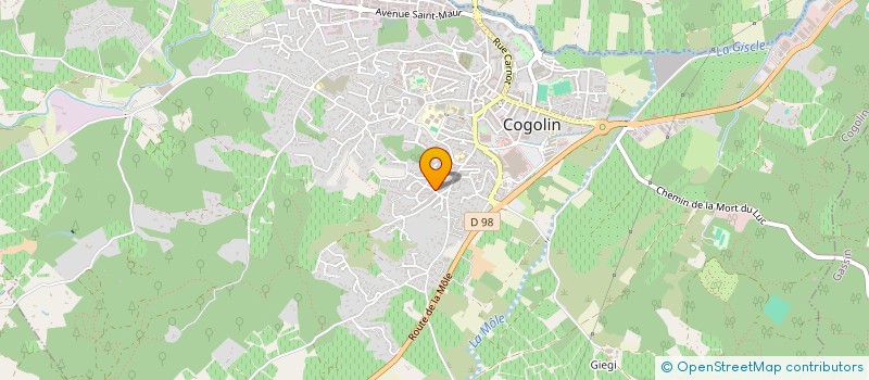 localisation de l'entreprise ASSOCIATION MELODI'S à COGOLIN