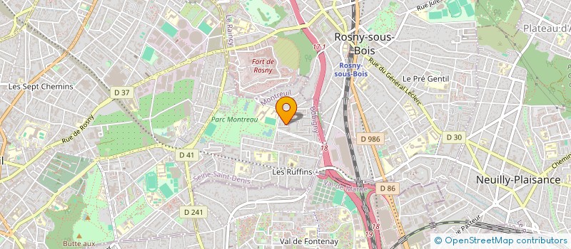 localisation de l'entreprise ASSOCIATION MELTING POTES à MONTREUIL