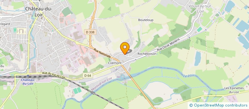 localisation de l'entreprise ASSOCIATION MELTING POTES  MONTVAL-SUR-LOIR