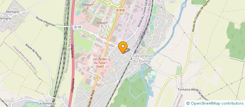 localisation de l'entreprise ASSOCIATION MELTING SPOTS RIDERS  CHASSENEUIL-DU-POITOU