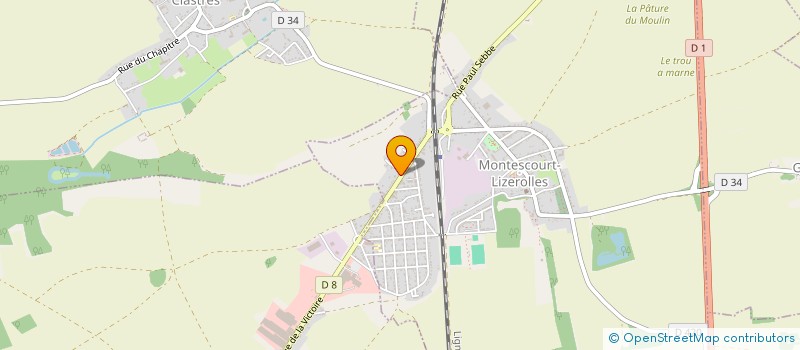 localisation de l'entreprise ASSOCIATION MELYMELO à MONTESCOURT-LIZEROLLES