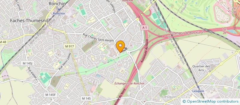 localisation de l'entreprise ASSOCIATION MEMOIRE DES FOOTBALLEURS  RONCHIN