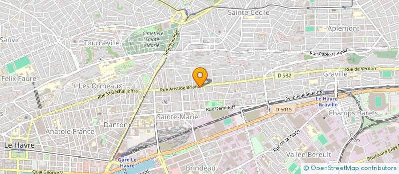 localisation de l'entreprise ASSOCIATION MENZA  LE HAVRE