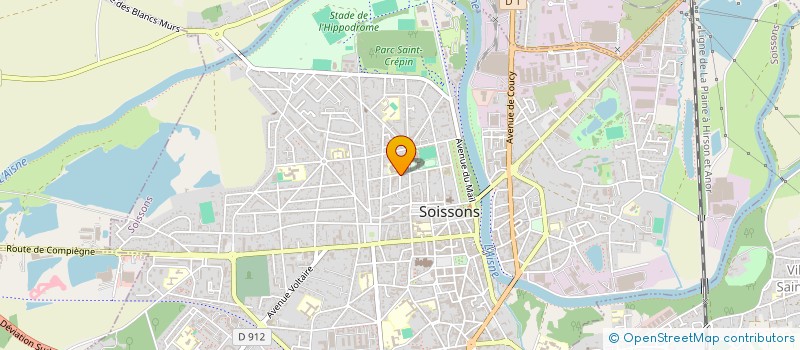 localisation de l'entreprise ASSOCIATION MERCURE  SOISSONS