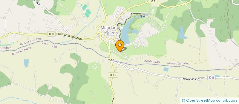 localisation de l'entreprise ASSOCIATION MERLIN L ENCHANTEUR  MONCLAR-DE-QUERCY