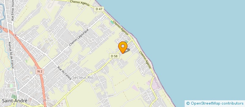 localisation de l'entreprise ASSOCIATION MERUDANDA  SAINT-ANDRE