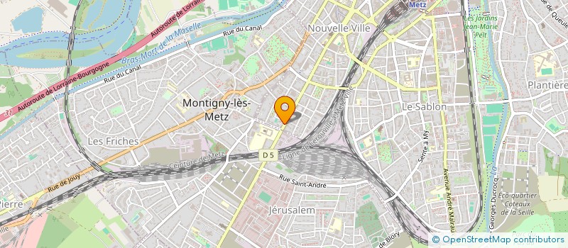 localisation de l'entreprise ASSOCIATION MESSINE D'ENSEMBLES CHORAUX ET INSTRUMENTAUX (A.M.E.C.I)  METZ