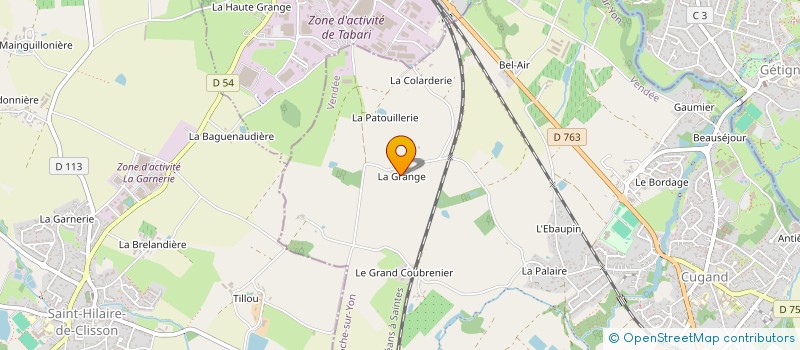 localisation de l'entreprise ASSOCIATION METAL MAD TV  CUGAND