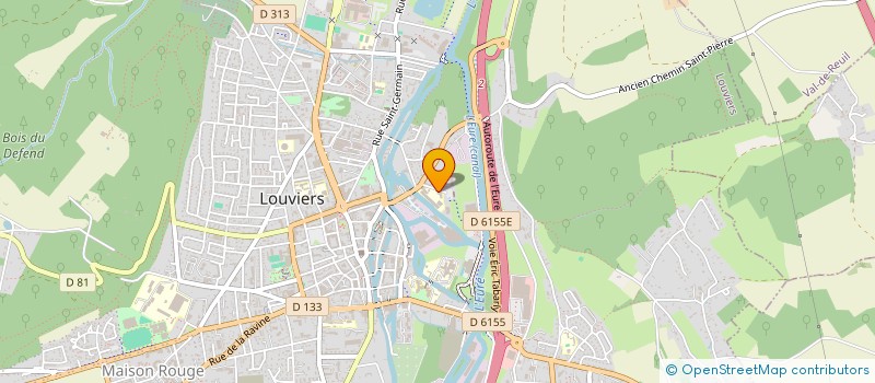 localisation de l'entreprise ASSOCIATION METIERS DU COMMERCE ET DE LA VENTE DECRETOT : AMCV DECRETOT  LOUVIERS