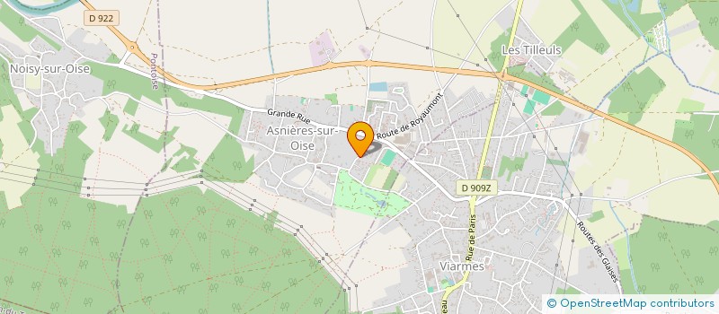 localisation de l'entreprise ASSOCIATION METIERS ETUDES  ASNIERES-SUR-OISE