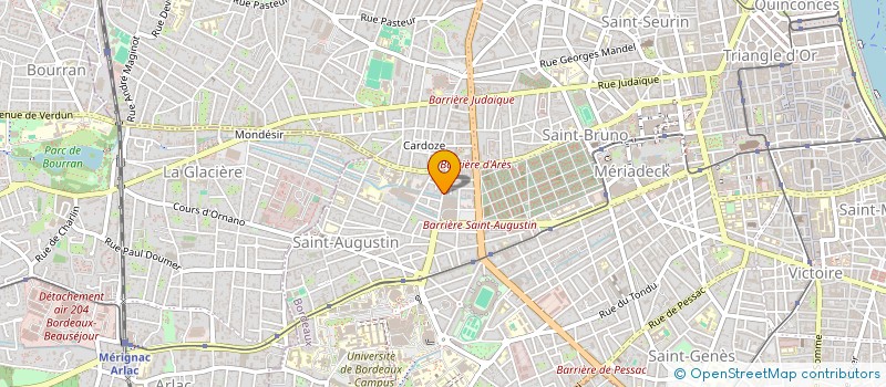 localisation de l'entreprise ASSOCIATION METROPOLE DANSE à BORDEAUX