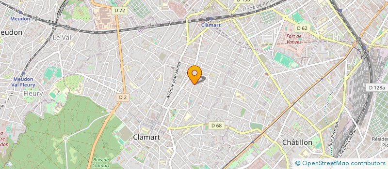 localisation de l'entreprise ASSOCIATION MEUDO-CLAMARTOISE D'ASTROMODELISME à CLAMART