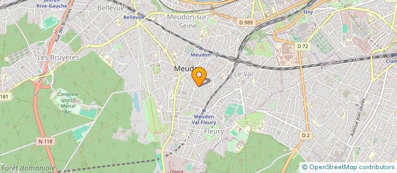 localisation de l'entreprise ASSOCIATION MEUDONNAISE DE LA POLICE NATIONALE  MEUDON