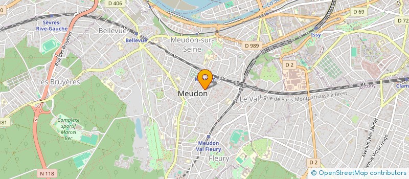 localisation de l'entreprise ASSOCIATION MEUDONNAISE ET FORESTOISE à MEUDON