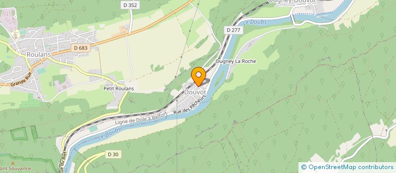 localisation de l'entreprise ASSOCIATION MI & SY LOISIRS ET EVASIONS (MSLV)  OUGNEY-DOUVOT