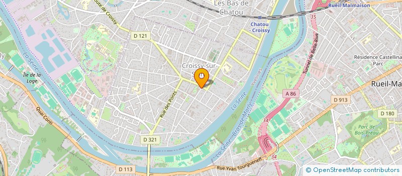 localisation de l'entreprise ASSOCIATION MICROSCOPE  CROISSY-SUR-SEINE