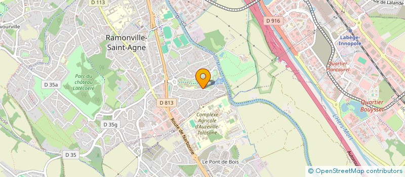 localisation de l'entreprise ASSOCIATION MIDI TOULOUSAIN QUEBEC  RAMONVILLE-SAINT-AGNE