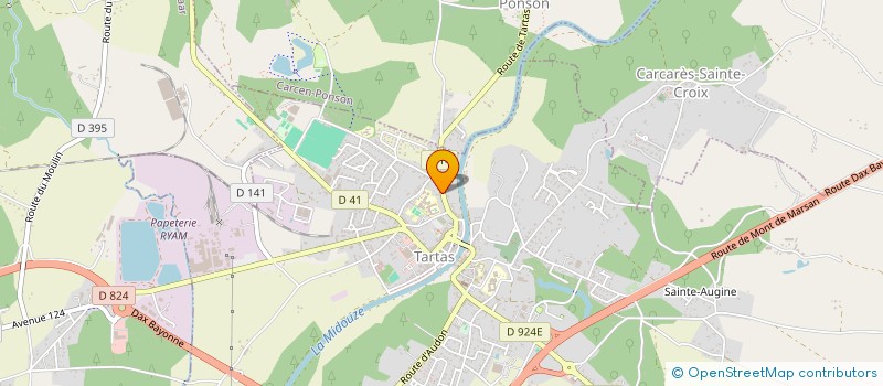 localisation de l'entreprise ASSOCIATION MIEUX-ETRE à TARTAS