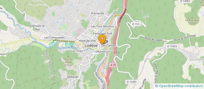 localisation de l'entreprise ASSOCIATION MIEUX VIVRE A LODEVE à LODEVE