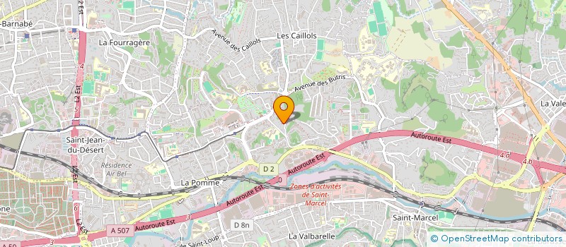 localisation de l'entreprise ASSOCIATION MIEUX VIVRE DANS LA VALLEE DE L'HUVEAUNE  MARSEILLE 11EME