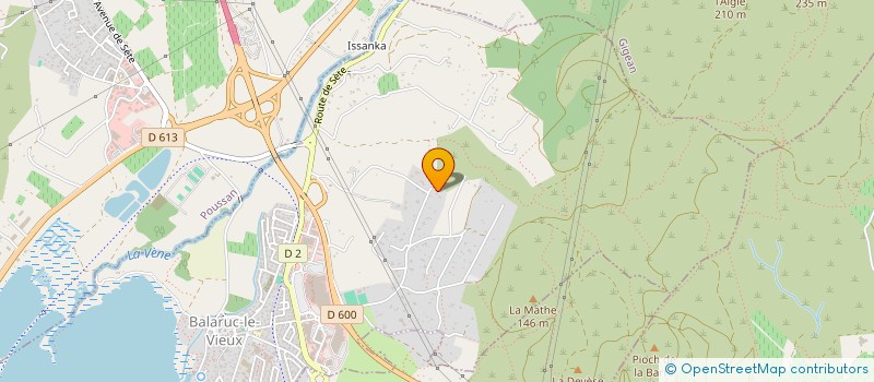 localisation de l'entreprise ASSOCIATION MIFA  BALARUC-LE-VIEUX