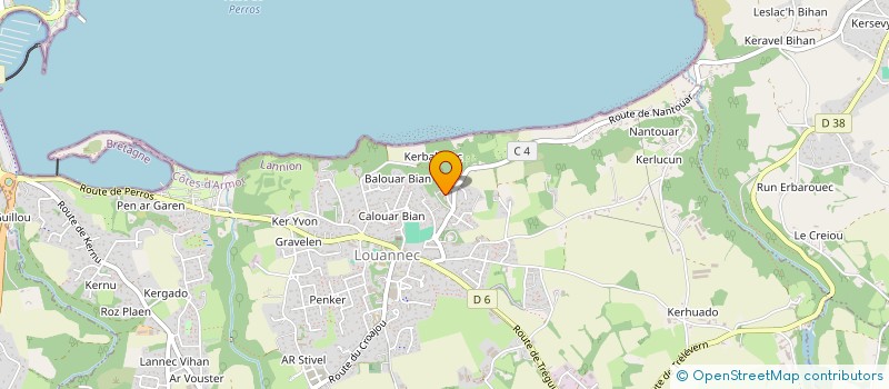 localisation de l'entreprise ASSOCIATION MIGNONED ANJELA  LANNION