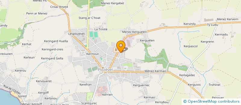 localisation de l'entreprise ASSOCIATION MIK JAFFRY LE PARTAGE EN HERITAGE  PLOZEVET