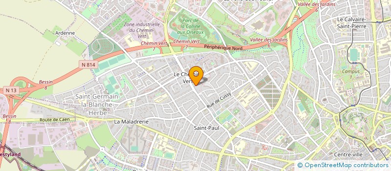 localisation de l'entreprise ASSOCIATION MILLE ET UN VISAGES à CAEN