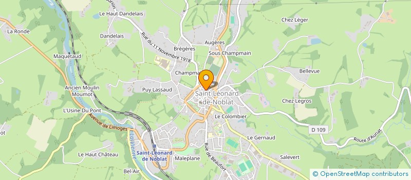 localisation de l'entreprise ASSOCIATION MILLE ET UNE VACHES PROD à SAINT-LEONARD-DE-NOBLAT