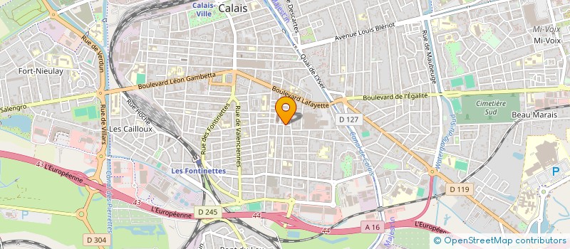 localisation de l'entreprise ASSOCIATION MILLENIUM à CALAIS